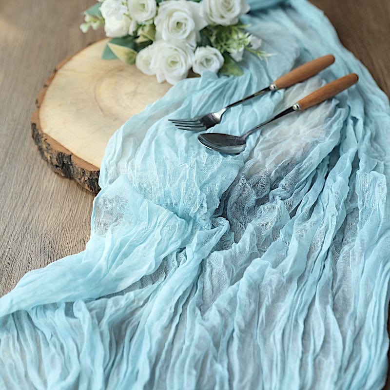 10 ft Cheesecloth Table Runner Cotton Wedding Linens