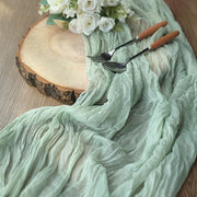 10 ft Cheesecloth Table Runner Cotton Wedding Linens