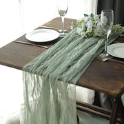10 ft Cheesecloth Table Runner Cotton Wedding Linens