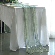 10 ft Cheesecloth Table Runner Cotton Wedding Linens