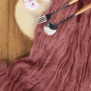 10 ft Cheesecloth Table Runner Cotton Wedding Linens