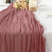 10 ft Cheesecloth Table Runner Cotton Wedding Linens