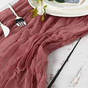 10 ft Cheesecloth Table Runner Cotton Wedding Linens
