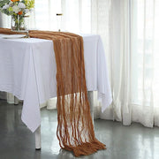 10 ft Cheesecloth Table Runner Cotton Wedding Linens