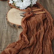 10 ft Cheesecloth Table Runner Cotton Wedding Linens