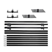 10 ft Dual Cross Bar Photography Backdrop Stand - Black BKDP_STND07_A