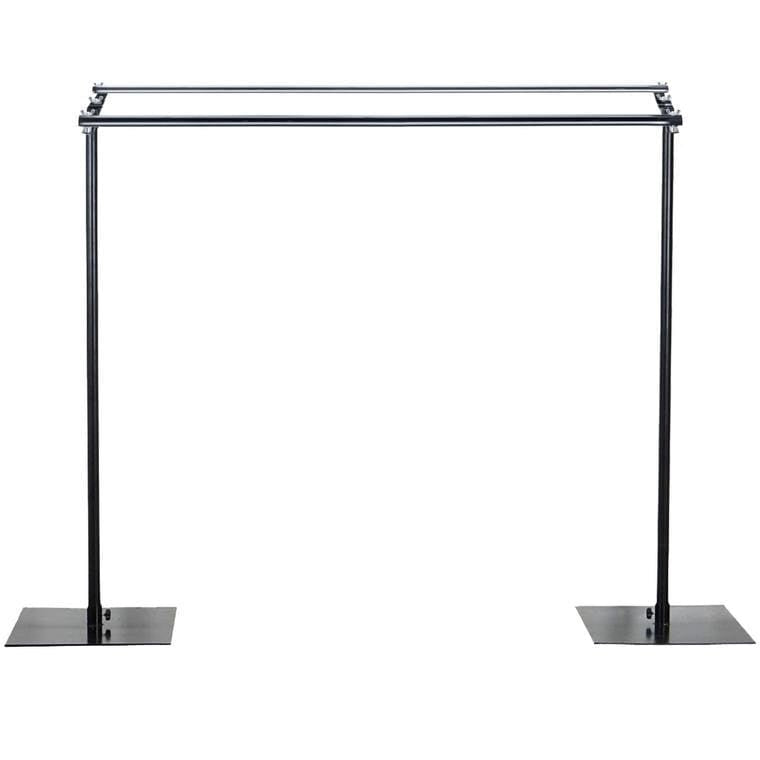 10 ft Dual Cross Bar Photography Backdrop Stand - Black BKDP_STND07_A