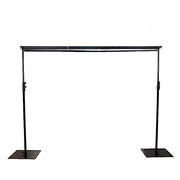 10 ft Dual Cross Bar Photography Backdrop Stand - Black BKDP_STND07_A