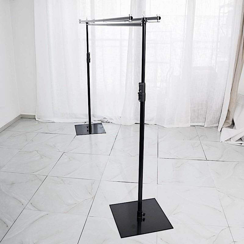 10 ft Dual Cross Bar Photography Backdrop Stand - Black BKDP_STND07_A