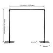10 ft x 10 ft Adjustable Heavy Duty Pipe and Drape Kit Backdrop Support BKDP_STND07