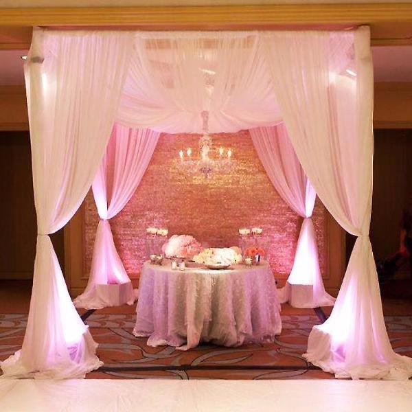 10 ft x 10 ft Adjustable Wedding Canopy Chuppah Mandap Hardware Kit BKDP_STND10
