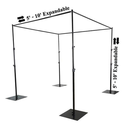 10 ft x 10 ft Adjustable Wedding Canopy Chuppah Mandap Hardware Kit BKDP_STND10