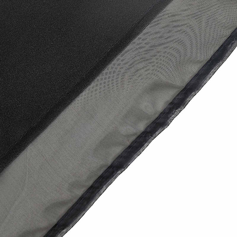 10 ft x 10 ft Polyester and Sheer Chiffon Dual Layer Backdrop Curtain with Rod Pockets