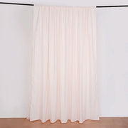 10 ft x 10 ft Polyester and Sheer Chiffon Dual Layer Backdrop Curtain with Rod Pockets