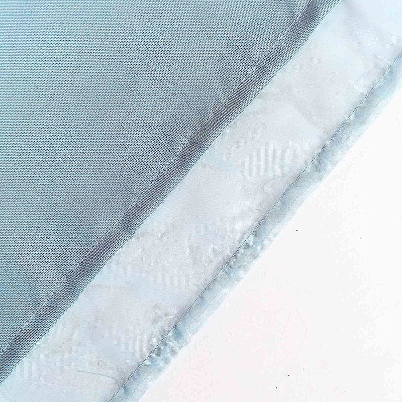 10 ft x 10 ft Polyester and Sheer Chiffon Dual Layer Backdrop Curtain with Rod Pockets