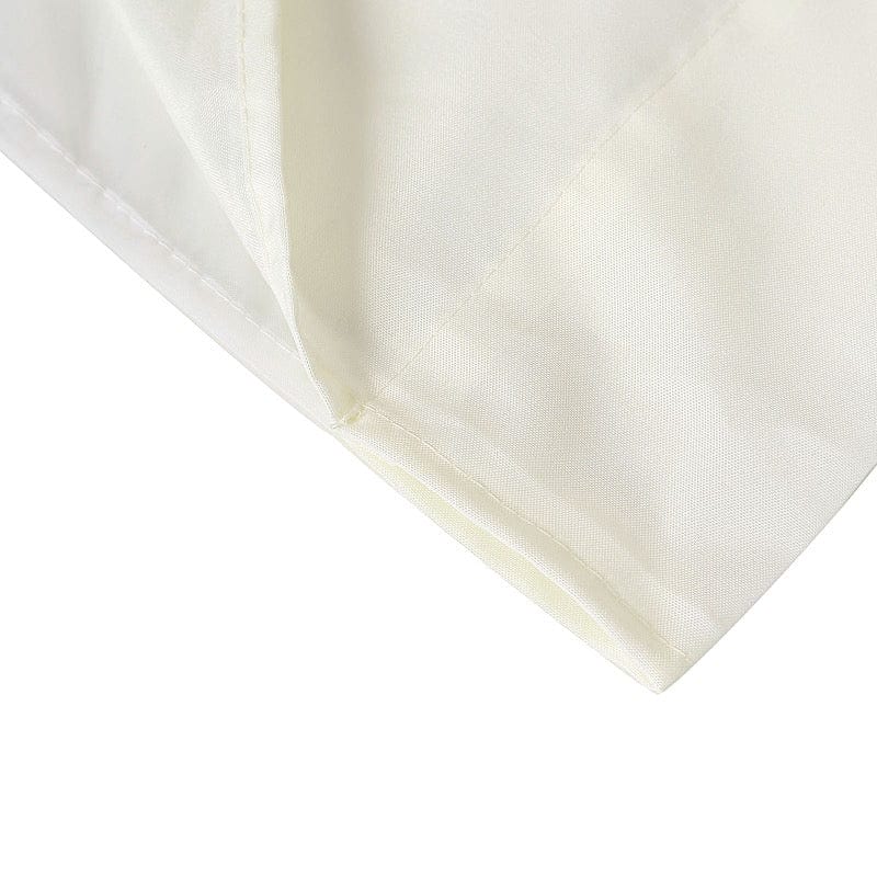 10 ft x 10 ft Polyester and Sheer Chiffon Dual Layer Backdrop Curtain with Rod Pockets