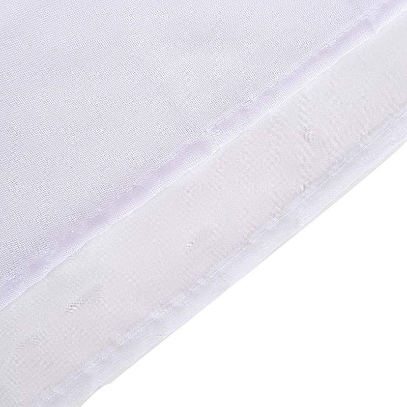 10 ft x 10 ft Polyester and Sheer Chiffon Dual Layer Backdrop Curtain with Rod Pockets