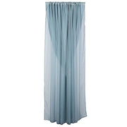 10 ft x 10 ft Polyester and Sheer Chiffon Dual Layer Backdrop Curtain with Rod Pockets