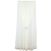 10 ft x 10 ft Polyester and Sheer Chiffon Dual Layer Backdrop Curtain with Rod Pockets