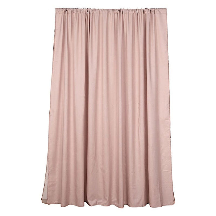 10 ft x 10 ft Polyester and Sheer Chiffon Dual Layer Backdrop Curtain with Rod Pockets BKDP300_10X10_080
