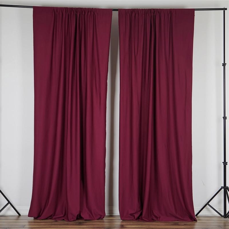 10 ft x 10 ft Polyester Professional Backdrop Curtains Drapes Panels