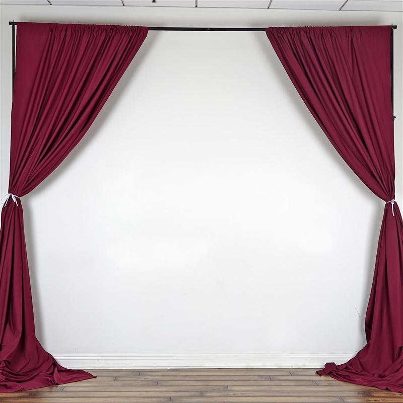 10 ft x 10 ft Polyester Professional Backdrop Curtains Drapes Panels