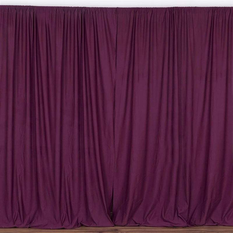 10 ft x 10 ft Polyester Professional Backdrop Curtains Drapes Panels