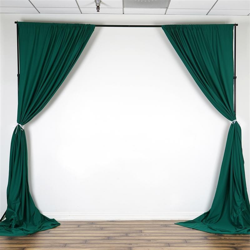 10 ft x 10 ft Polyester Professional Backdrop Curtains Drapes Panels