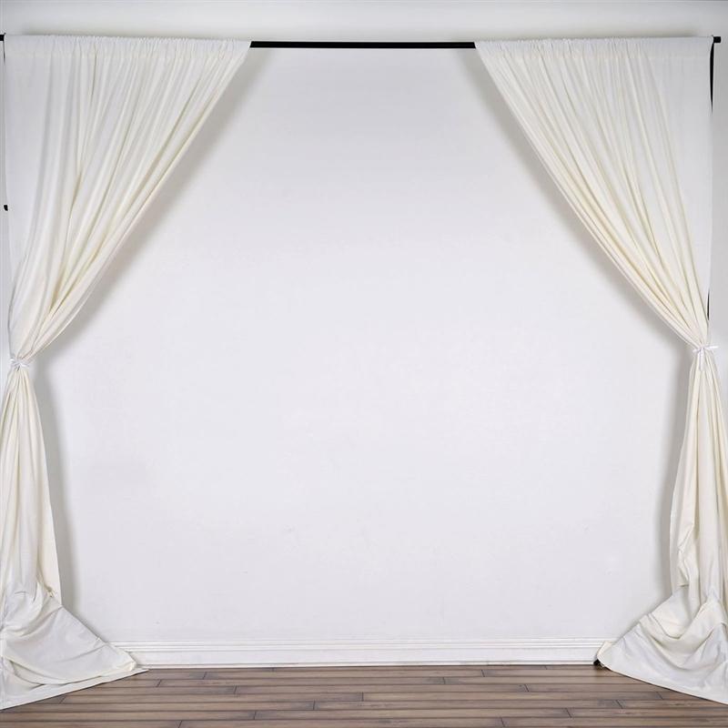 10 ft x 10 ft Polyester Professional Backdrop Curtains Drapes Panels