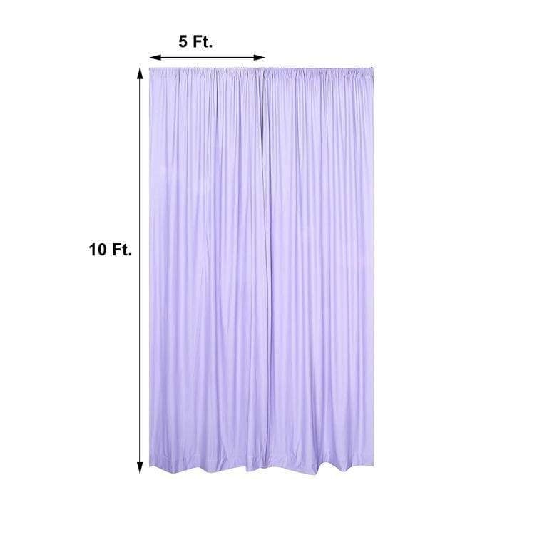 10 ft x 10 ft Polyester Professional Backdrop Curtains Drapes Panels