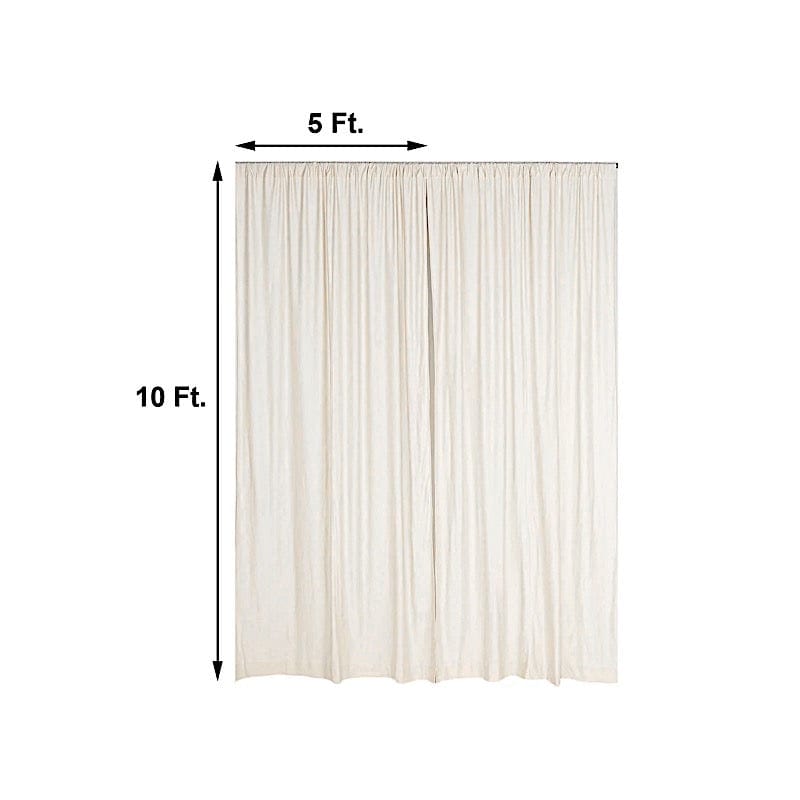 10 ft x 10 ft Polyester Professional Backdrop Curtains Drapes Panels