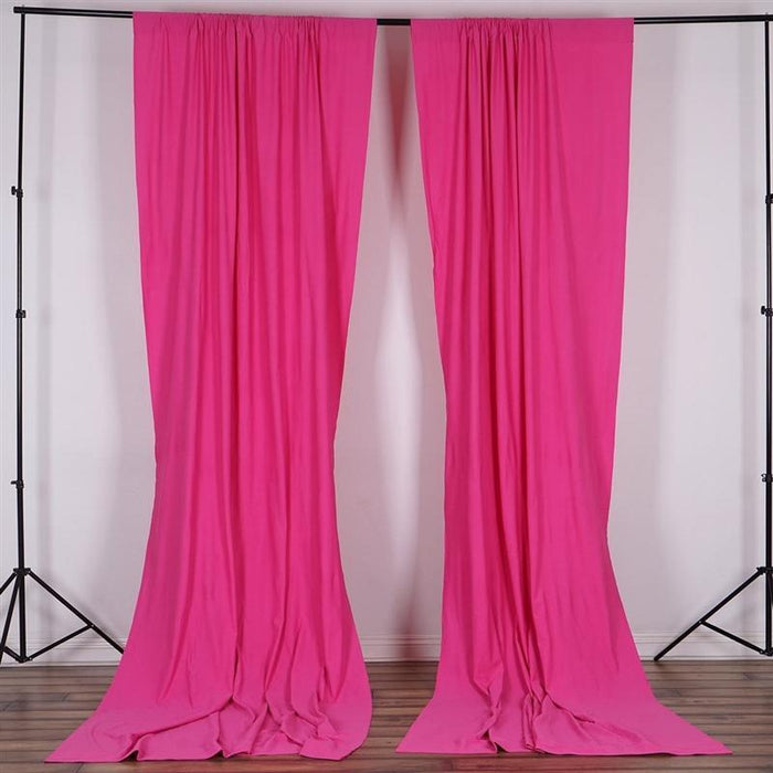 10 ft x 10 ft Polyester Professional Backdrop Curtains Drapes Panels CUR_PANPOLY_FUSH
