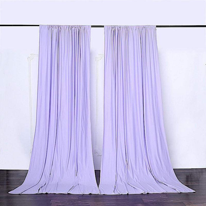 10 ft x 10 ft Polyester Professional Backdrop Curtains Drapes Panels CUR_PANPOLY_LAV