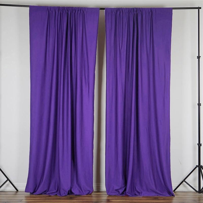 10 ft x 10 ft Polyester Professional Backdrop Curtains Drapes Panels CUR_PANPOLY_PURP