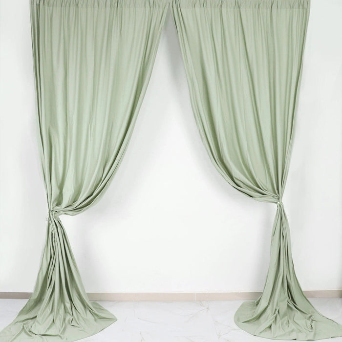 10 ft x 10 ft Polyester Professional Backdrop Curtains Drapes Panels CUR_PANPOLY_SAGE