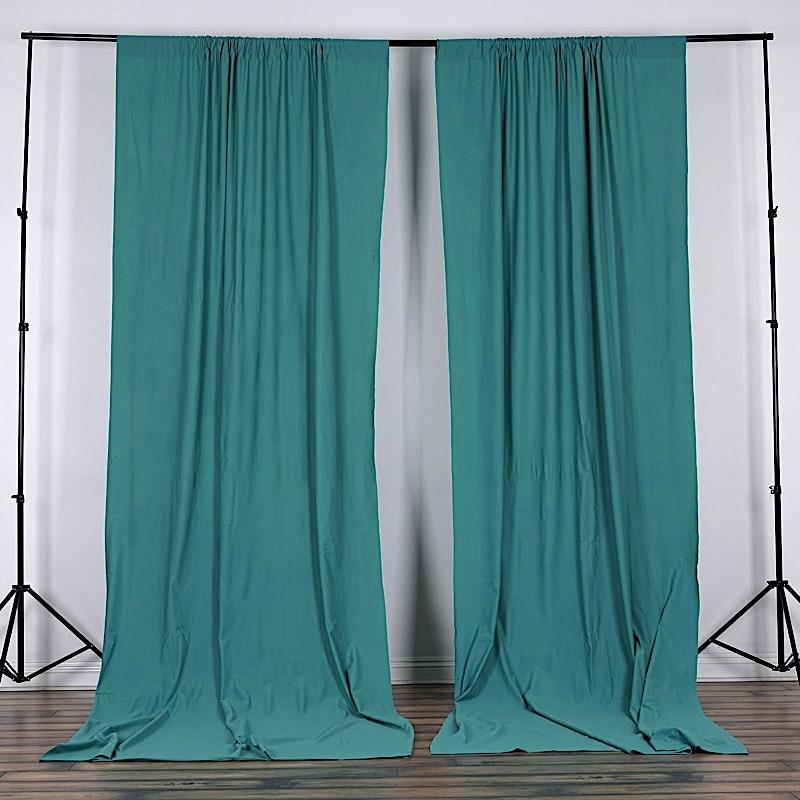 10 ft x 10 ft Polyester Professional Backdrop Curtains Drapes Panels CUR_PANPOLY_TURQ