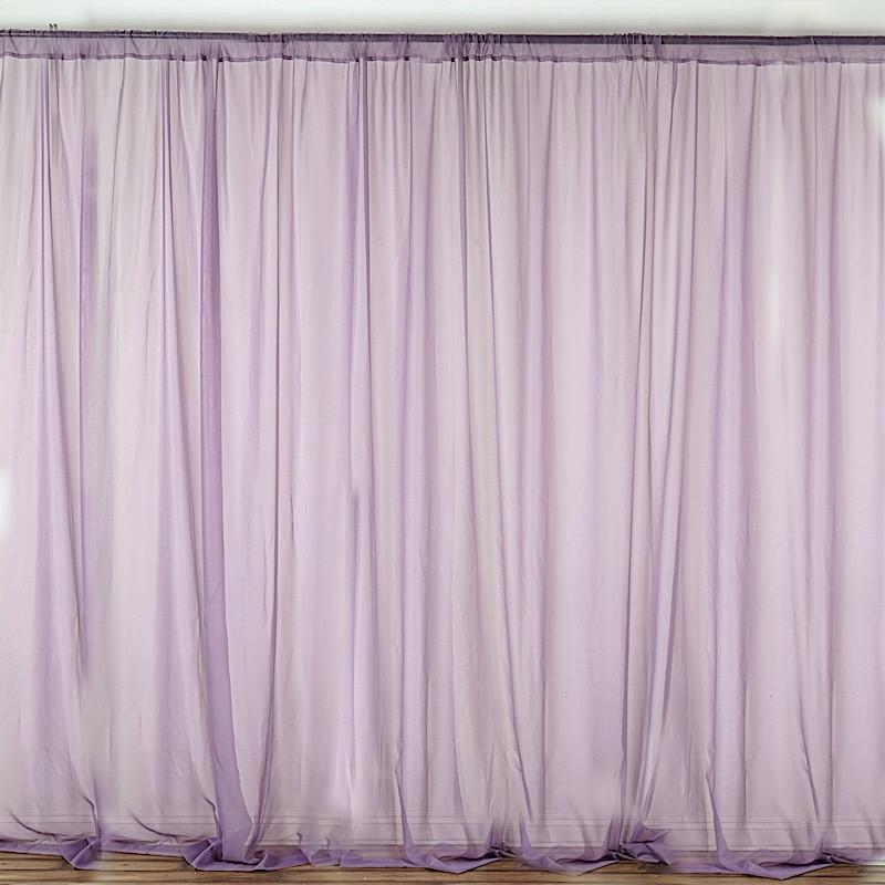 10 ft x 10 ft Sheer Voile Professional Backdrop Curtains Drapes Panels