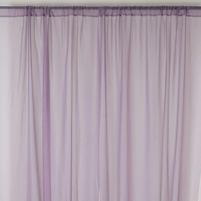 10 ft x 10 ft Sheer Voile Professional Backdrop Curtains Drapes Panels