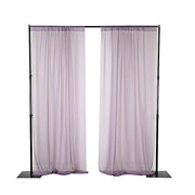 10 ft x 10 ft Sheer Voile Professional Backdrop Curtains Drapes Panels