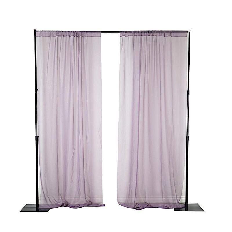 10 ft x 10 ft Sheer Voile Professional Backdrop Curtains Drapes Panels