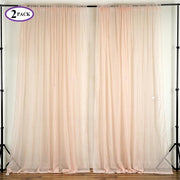 10 ft x 10 ft Sheer Voile Professional Backdrop Curtains Drapes Panels