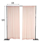 10 ft x 10 ft Sheer Voile Professional Backdrop Curtains Drapes Panels