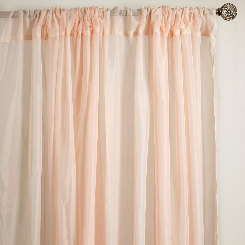 10 ft x 10 ft Sheer Voile Professional Backdrop Curtains Drapes Panels