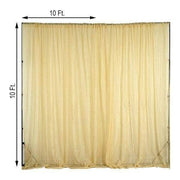 10 ft x 10 ft Sheer Voile Professional Backdrop Curtains Drapes Panels
