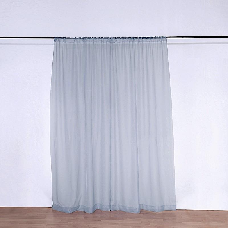 10 ft x 10 ft Sheer Voile Professional Backdrop Curtains Drapes Panels