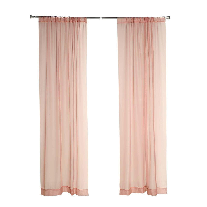 10 ft x 10 ft Sheer Voile Professional Backdrop Curtains Drapes Panels
