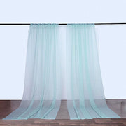 10 ft x 10 ft Sheer Voile Professional Backdrop Curtains Drapes Panels