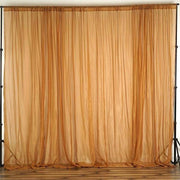 10 ft x 10 ft Sheer Voile Professional Backdrop Curtains Drapes Panels