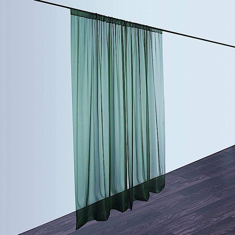 10 ft x 10 ft Sheer Voile Professional Backdrop Curtains Drapes Panels