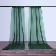 10 ft x 10 ft Sheer Voile Professional Backdrop Curtains Drapes Panels
